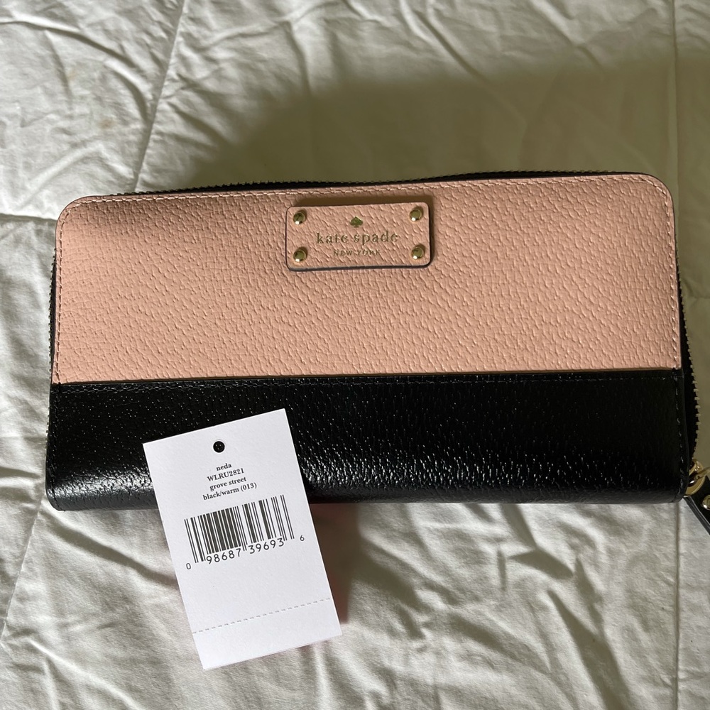 Kate Spade Wallet Grove Street Neda Black/Warm Vellum! NWT!